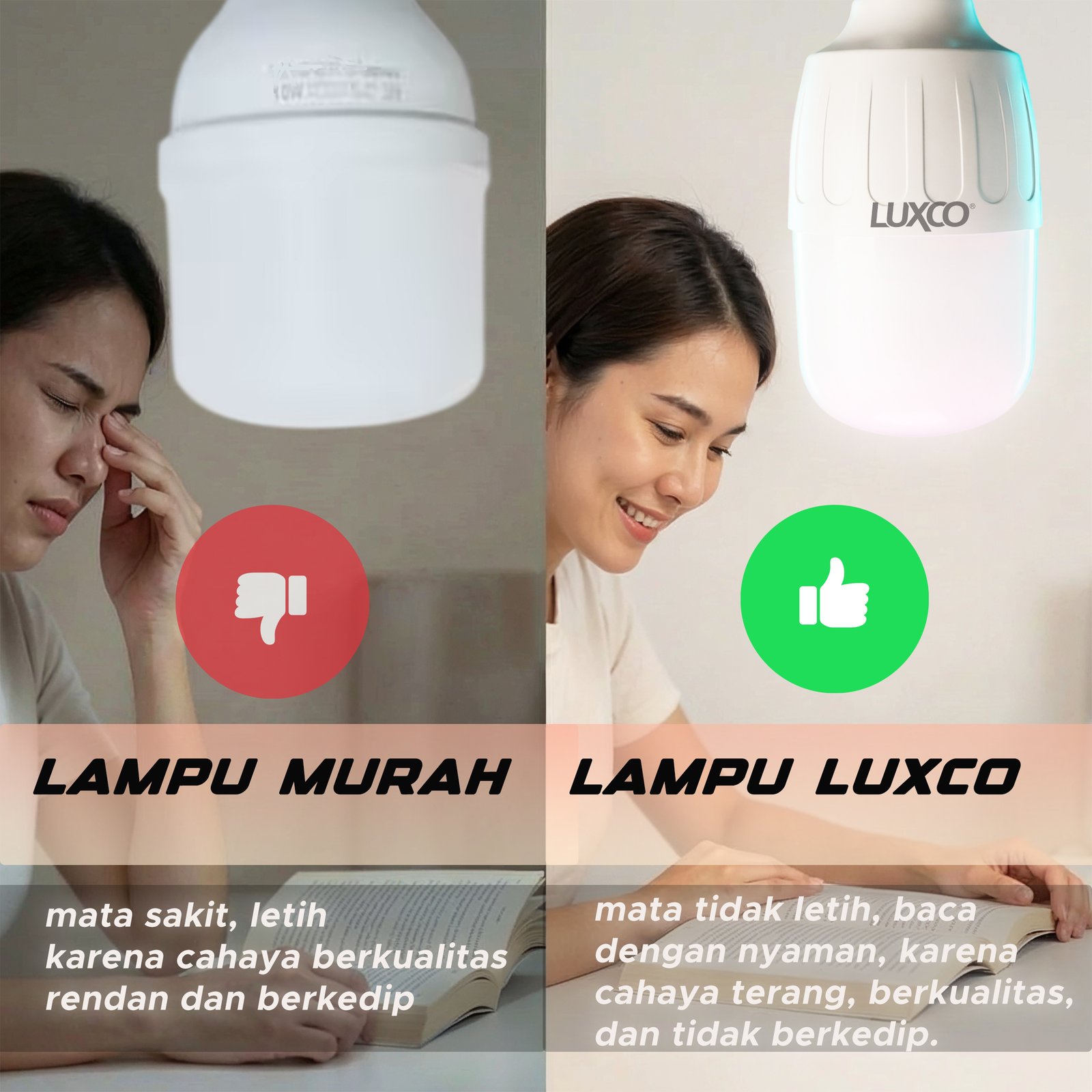 LAMPU LED STICK 5-18 WATT VOSCO SNI GARANSI HEMAT DAYA 90%, EXTRA SUPER TERANG CAHAYA PUTIH LED PREMIUM - Gambar 7