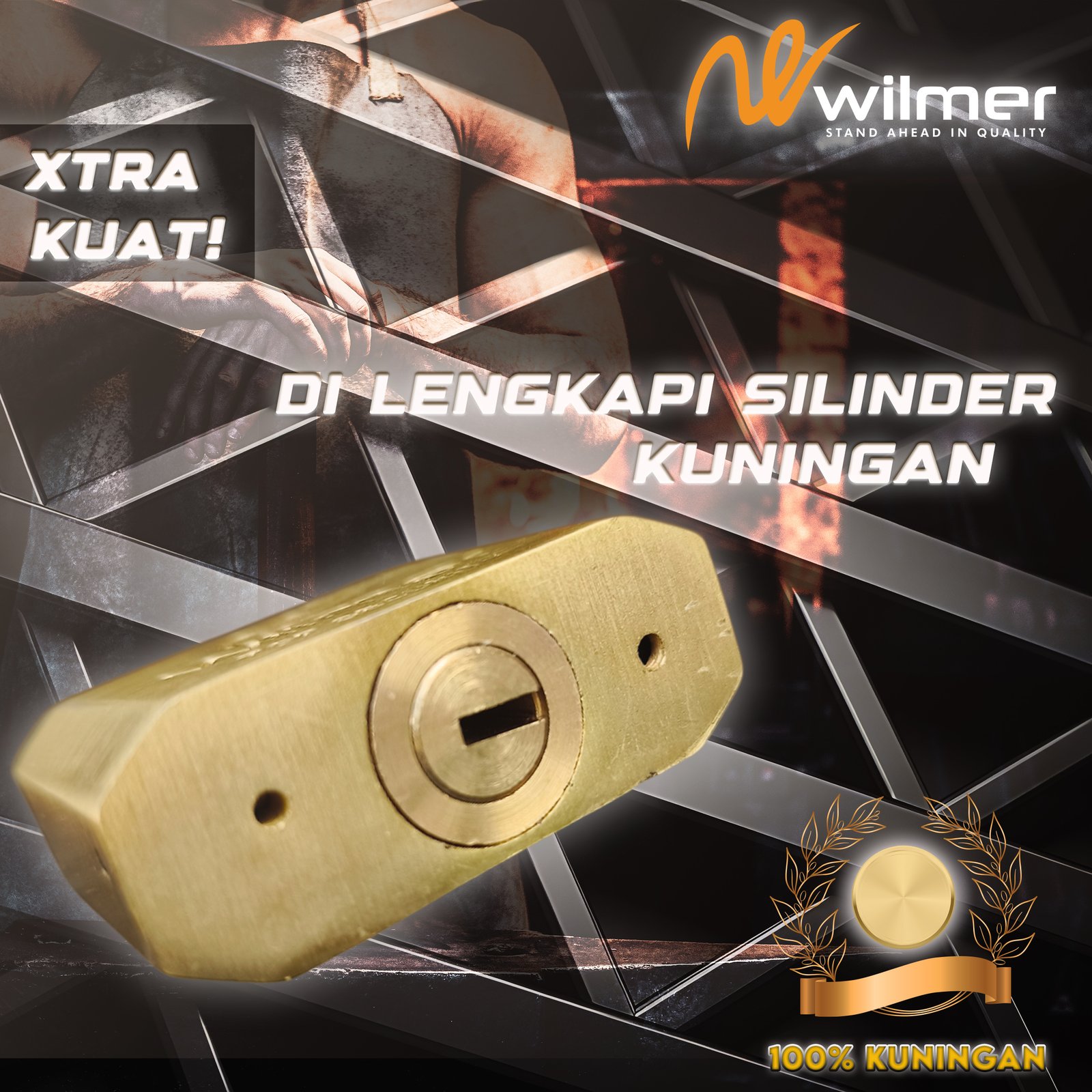 Gembok Premium Kualitas German (GARANSI 5 TAHUN ) Kuningan Asli 40mm-70mm | Anti Bobol, Anti Karat Computer Key 4 KUNCI Kualitas German > - Gambar 5