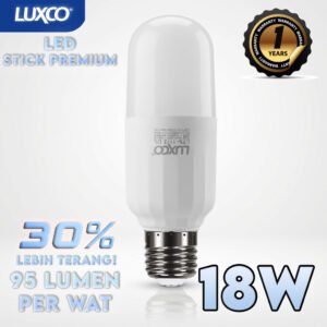 LAMPU LED STICK 5-18 WATT VOSCO SNI GARANSI HEMAT DAYA 90%, EXTRA SUPER TERANG CAHAYA PUTIH LED PREMIUM